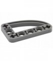 Dark Bluish Gray Technic, Liftarm 3 x 5 L-Shape with Quarter Ellipse Thin