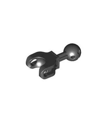 Black Hero Factory Arm / Leg with Ball Joint on Axle and Ball Socket, Short