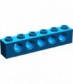 Blue Technic, Brick 1 x 6 with Holes