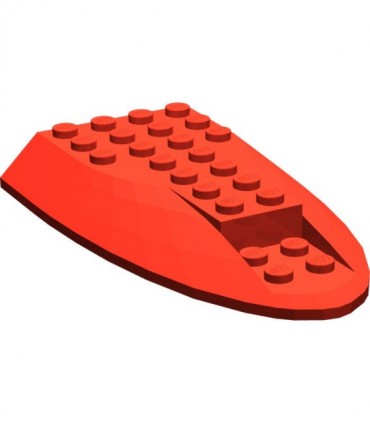 Red Aircraft Fuselage Curved Aft Section 6 x 10 Top