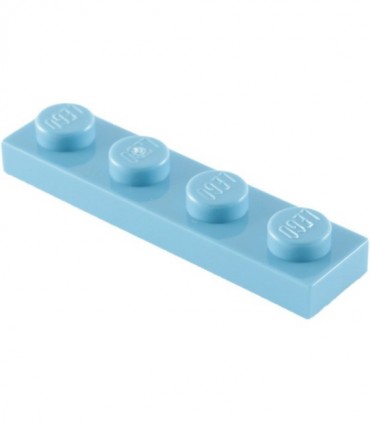 Medium Blue Plate 1 x 4