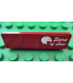 Dark Red Panel 1 x 4 x 1 with 'Spirit of Luis' and Eagle Pattern on Right (Sticker) - Set 7307