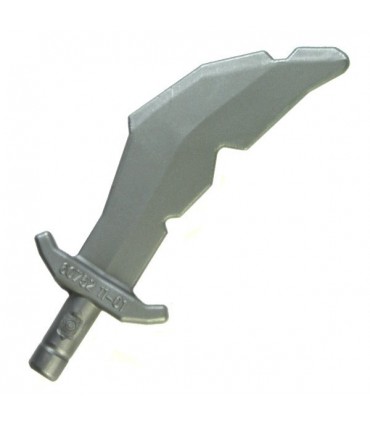 Flat Silver Minifig, Weapon Sword, Scimitar with Nicks