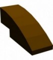 Dark Brown Slope, Curved 3 x 1 No Studs