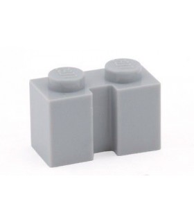 Light Bluish Gray Brick, Modified 1 x 2 with Groove