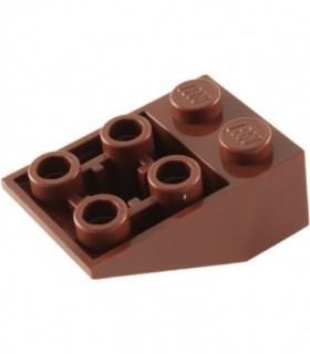 Reddish Brown Slope, Inverted 33 3 x 2 with Connections between Studs