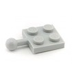 Light Bluish Gray Plate, Modified 2 x 2 with Towball