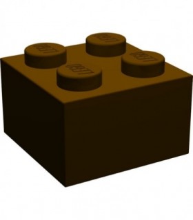 Dark Brown Brick 2 x 2