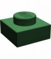 Dark Green Plate 1 x 1