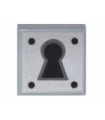 Light Bluish Gray Tile 1 x 1 with Keyhole Pattern