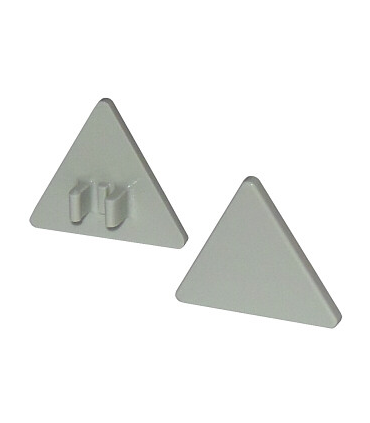 Light Bluish Gray Road Sign Clip-on 2 x 2 Triangle