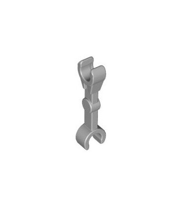 Light Bluish Gray Arm Mechanical, Straight with Clips at 90 degrees