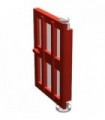 Red Door 1 x 4 x 5 Right with 6 Panes