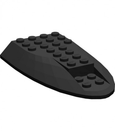 Black Aircraft Fuselage Curved Aft Section 6 x 10 Top