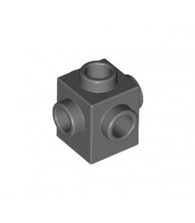 Dark Bluish Gray Brick, Modified 1 x 1 with Studs on 4 Sides