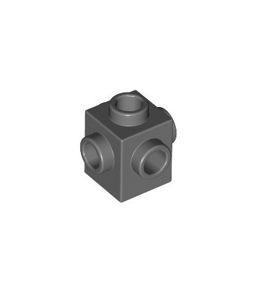 Dark Bluish Gray Brick, Modified 1 x 1 with Studs on 4 Sides