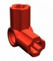 Red Technic, Axle and Pin Connector Angled N6 - 90 degrees