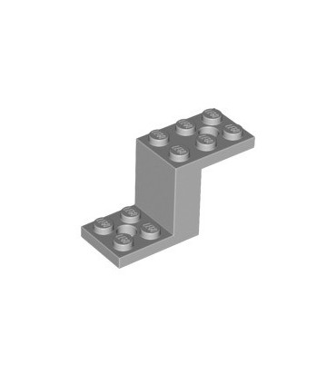 Light Bluish Gray Bracket 5 x 2 x 2 1/3 with 2 Holes and Bottom Stud Holder