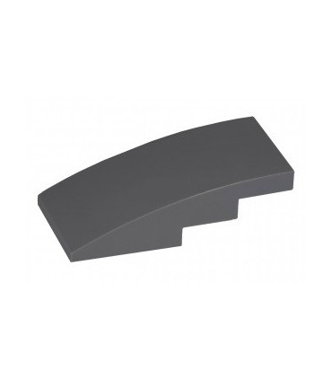 Dark Bluish Gray Slope, Curved 4 x 2 No Studs