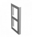 White Window 1 x 2 x 3 Pane with Thick Corner Tabs