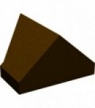 Dark Brown Slope 45 2 x 1 Double / Inverted - with Bottom Stud Holder