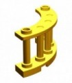 Pearl Gold Fence 4 x 4 x 2 Quarter Round Spindled with 2 Studs