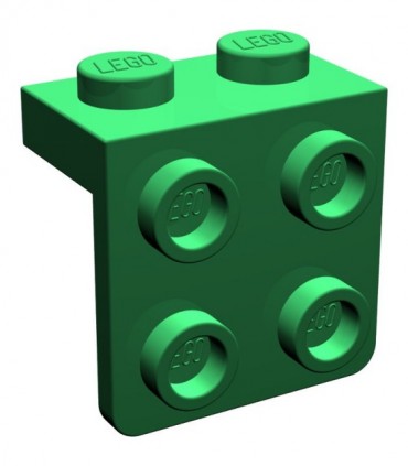 Green Bracket 1 x 2 - 2 x 2