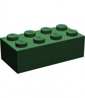 Dark Green Brick 2 x 4