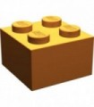 Medium Nougat Brick 2 x 2