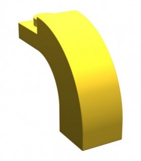 Yellow Brick, Arch 1 x 3 x 2 Curved Top