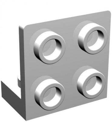 White Bracket 1 x 2 - 2 x 2 Inverted