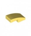 Bright Light Yellow Slope, Curved 2 x 1 No Studs