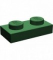 Dark Green Plate 1 x 2