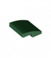 Dark Green Slope, Curved 2 x 2 No Studs
