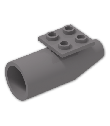 Dark Bluish Gray Engine, Smooth Large, 2 x 2 Thin Top Plate