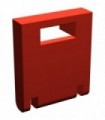 Red Container, Box 2 x 2 x 2 Door with Slot