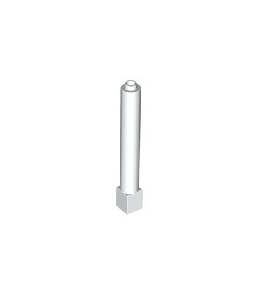 White Support 1 x 1 x 6 Solid Pillar