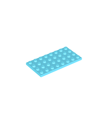 Medium Azure Plate 4 x 8