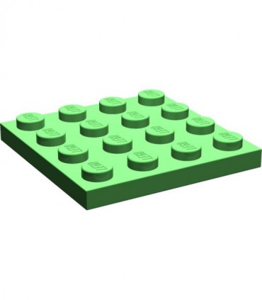 Bright Green Plate 4 x 4