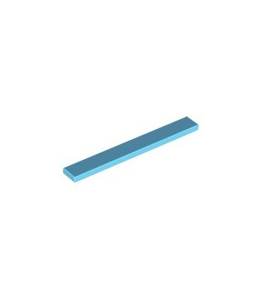 Medium Azure Tile 1 x 8