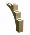 Tan Brick, Arch 1 x 5 x 4 - Continuous Bow