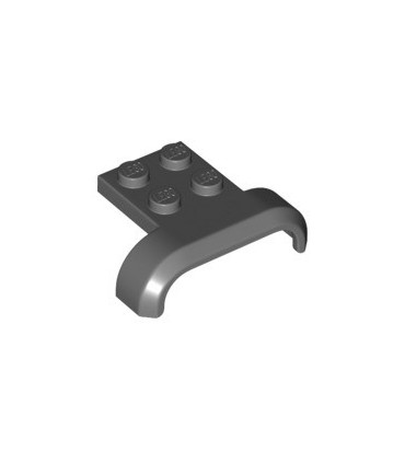Dark Bluish Gray Vehicle, Mudguard 4 x 3 x 1 with Arch Curved