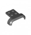Dark Bluish Gray Vehicle, Mudguard 4 x 3 x 1 with Arch Curved