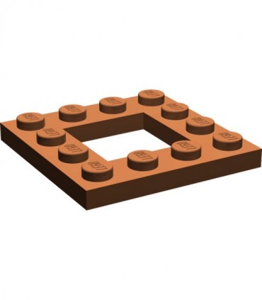 Reddish Brown Plate, Modified 4 x 4 with 2 x 2 Cutout