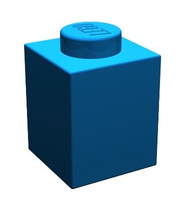 Blue Brick 1 x 1