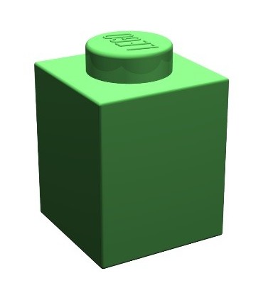 Green Brick 1 x 1