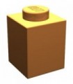 Orange Brick 1 x 1