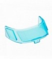 Trans-Light Blue Glass for Aircraft Fuselage Curved Forward 6 x 10 Top with 3 Window Panes