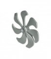 Pearl Light Gray Propeller 7 Blade 6 Diameter