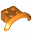 Orange Vehicle, Mudguard 4 x 2 1/2 x 1 with Arch Round